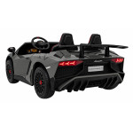 Elektrické autíčko Lamborghini Aventador SV 2x200W 24V - dvojmiestne - sivé